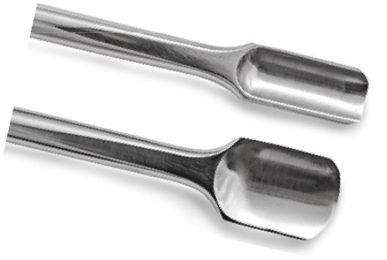 Робоча частина долота жолобчастого прямого подовженого