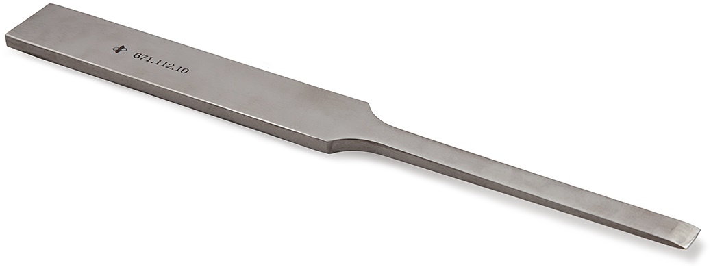 Остеотоми цільнометалеві пласкі з 2-х стороннім заточенням