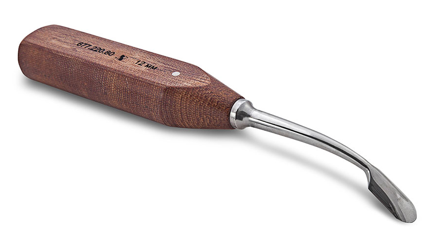 Распатор м’язовий зігнутий