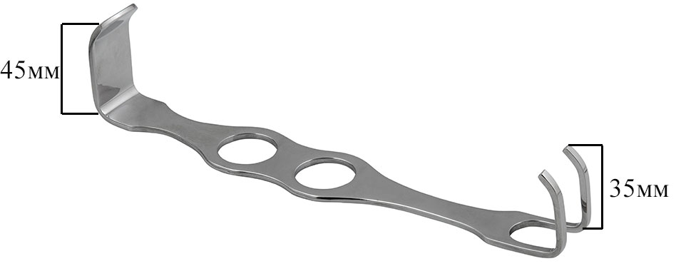 Розміри ретрактора Черні