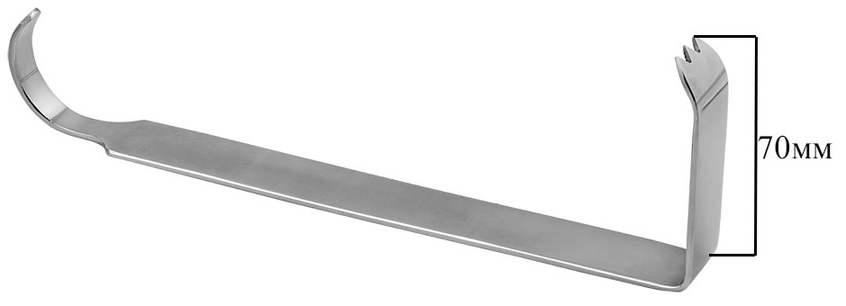 Розміри ретрактора зубчастого