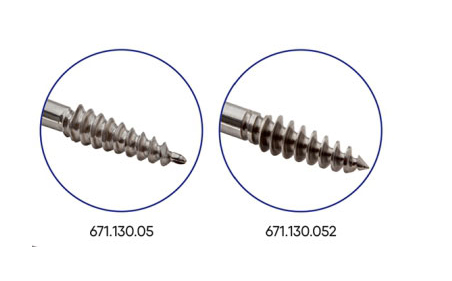 Робоча частина штопора для вилучення головки стегна і чашок ендопротезів