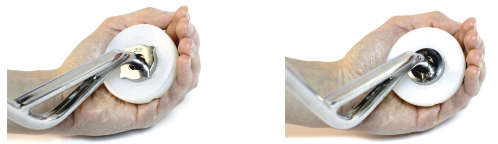 Застосування пристрою для пресуризації цементу у впадині і встановлення цементної чашки